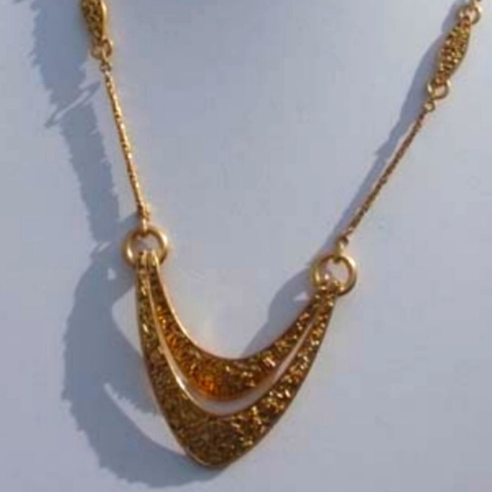 TRIFARI CONFETTI NECKLACE GOLD TONE 1960'S NWOT W/PREMIER EARRINGS